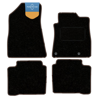 Fits Kia Niro PHEV 2022 On Black Carpet with Coloured Stitch Edge