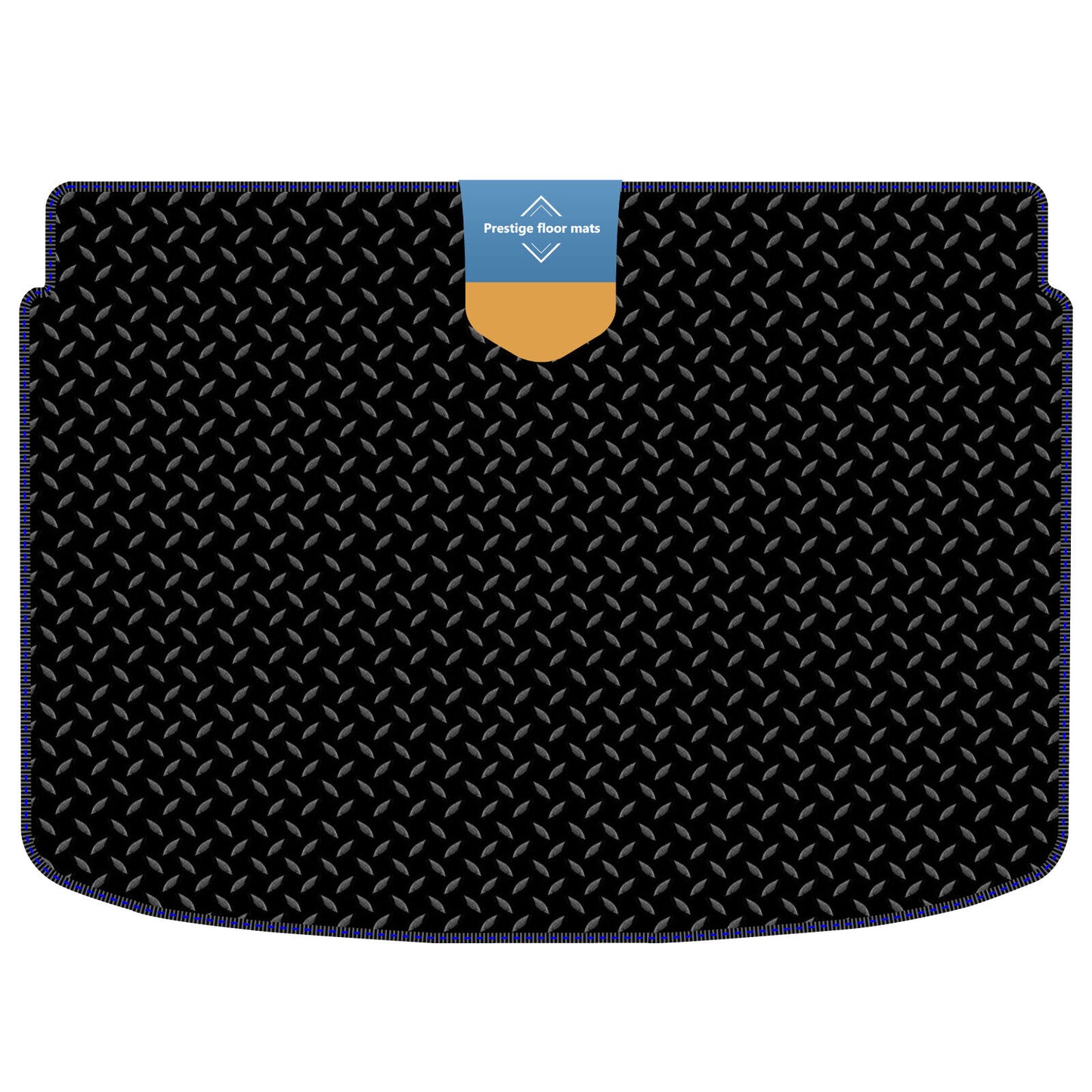 Fits Audi A1 2010-2018 Lower Boot Mat in 3mm Rubber with Coloured Stitch Edge