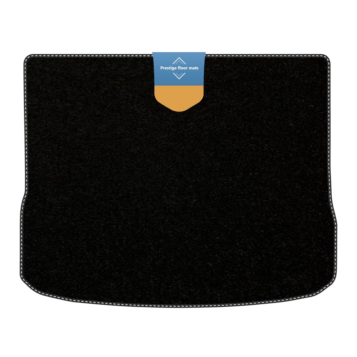 Fits Volkswagen Tiguan 2007-2016 Boot Mat Black Carpet with Coloured Stitch Edge