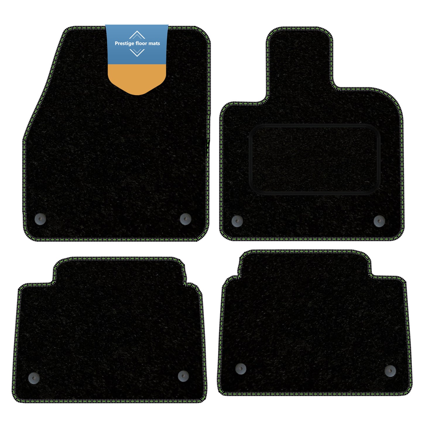 Fits Land Rover Discovery Sport PHEV 2020 on Carpet with Coloured Stitch Edge