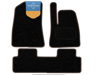 Fits Tesla Model 3 2017-2020 Black Carpet with Coloured Stitch Edge