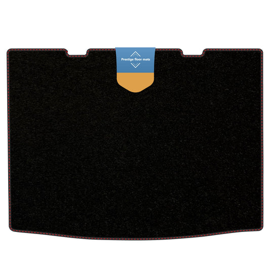Fits VW Up 2012-2020 Lower Boot Mat Black Carpet with Coloured Stitch Edge