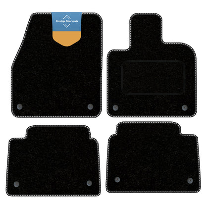 Fits Land Rover Discovery Sport PHEV 2020 on Carpet with Coloured Stitch Edge