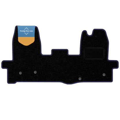 Fits Ford Transit MK8 2016 on Black Carpet with Coloured Stitch Edge