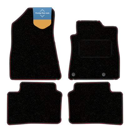 Fits Kia Niro EV Fully Electronic 2022 On Black Carpet with Coloured Stitch Edge