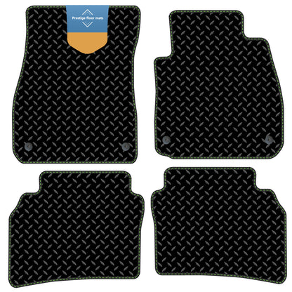 Fits Vauxhall Insignia 2017 On Black 3mm Rubber with Coloured Stitch Edge