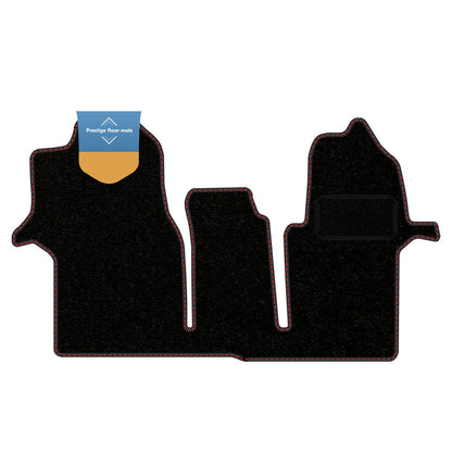 Fits Volkswagen Crafter 2017 On Black Carpet with Coloured Stitch Edge