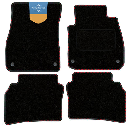 Fits Vauxhall Insignia 2017 On Black Carpet with Coloured Stitch Edge