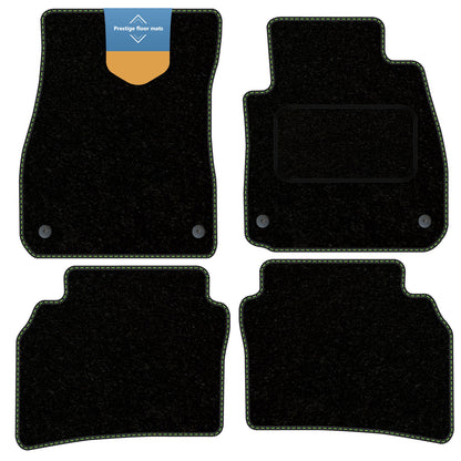 Fits Vauxhall Insignia 2017 On Black Carpet with Coloured Stitch Edge