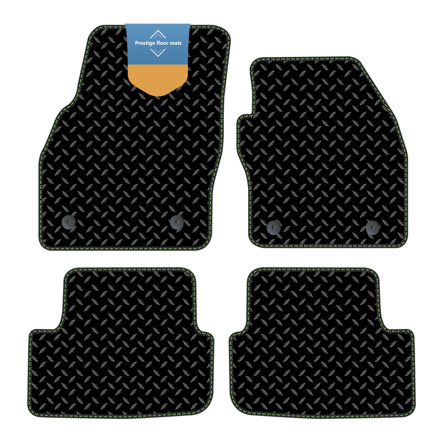 Fits Skoda Fabia 2022 on Black 3mm Rubber with Coloured Stitch Edge