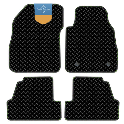 Fits Black Vauxhall Mokka 2012-2020 RHD 3mm Rubber with Coloured Stitch Edge