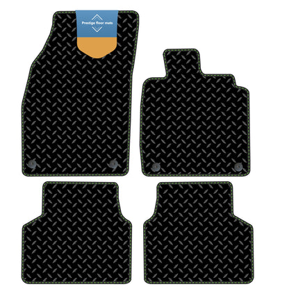 Fits Volkswagen ID.3 2020 on Black 3mm Rubber with Coloured Stitch Edge