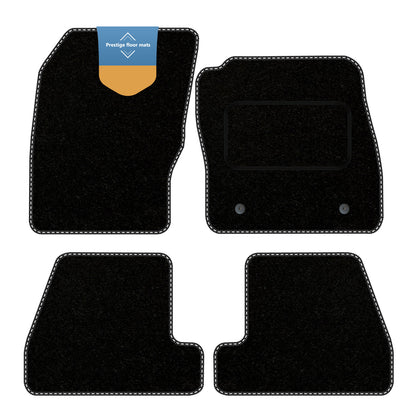 Fits Ford focus 2011-2015 Black Carpet with Coloured Stitch Edge