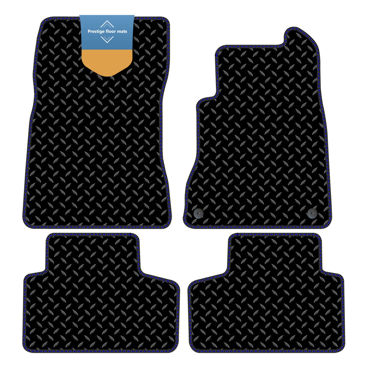 Fits Mercedes Benz GLB 2021 On Black 3mm Rubber with Coloured Stitch Edge