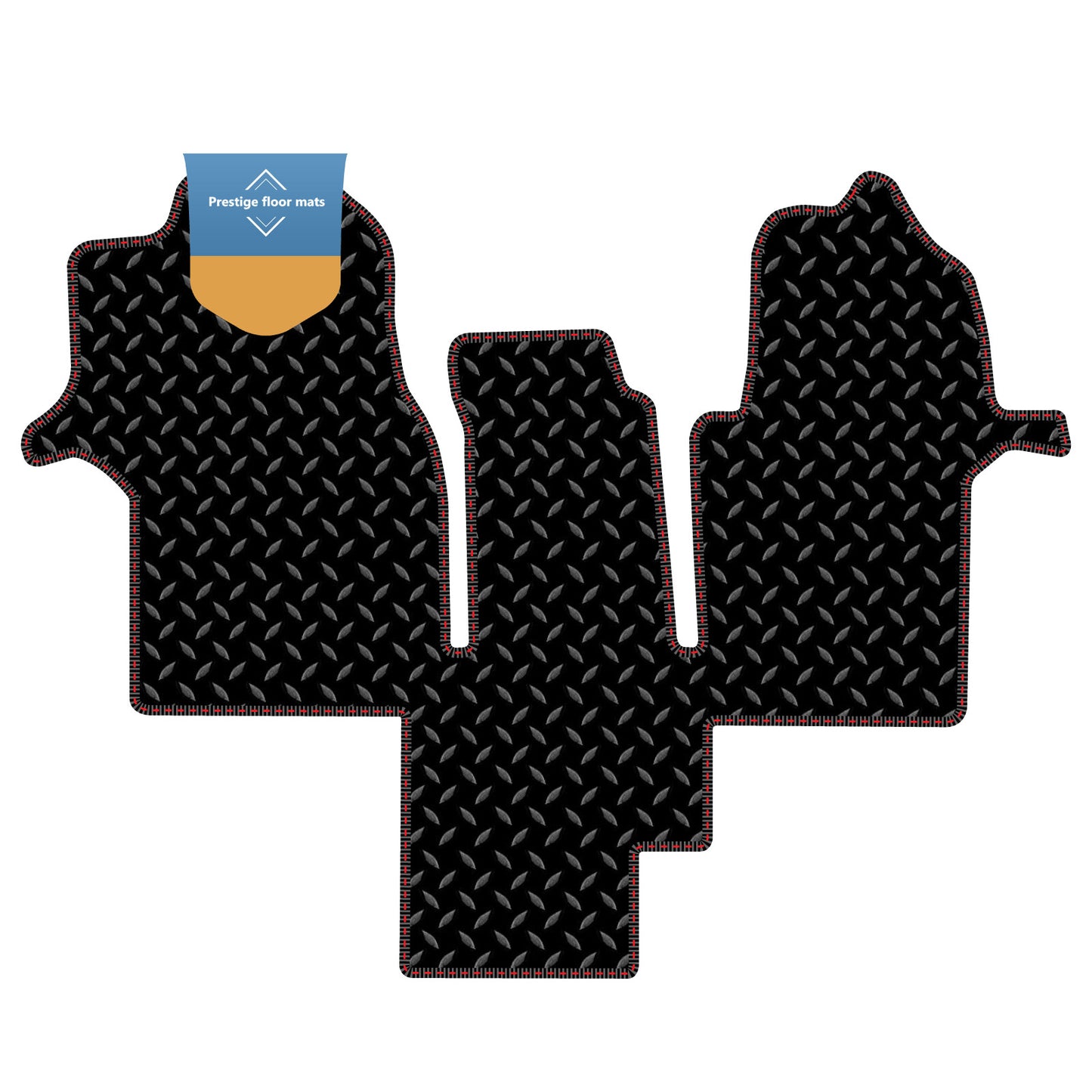 Fits Man TGE Motorhome 2017 On Black 3mm Rubber with Coloured Stitch Edge