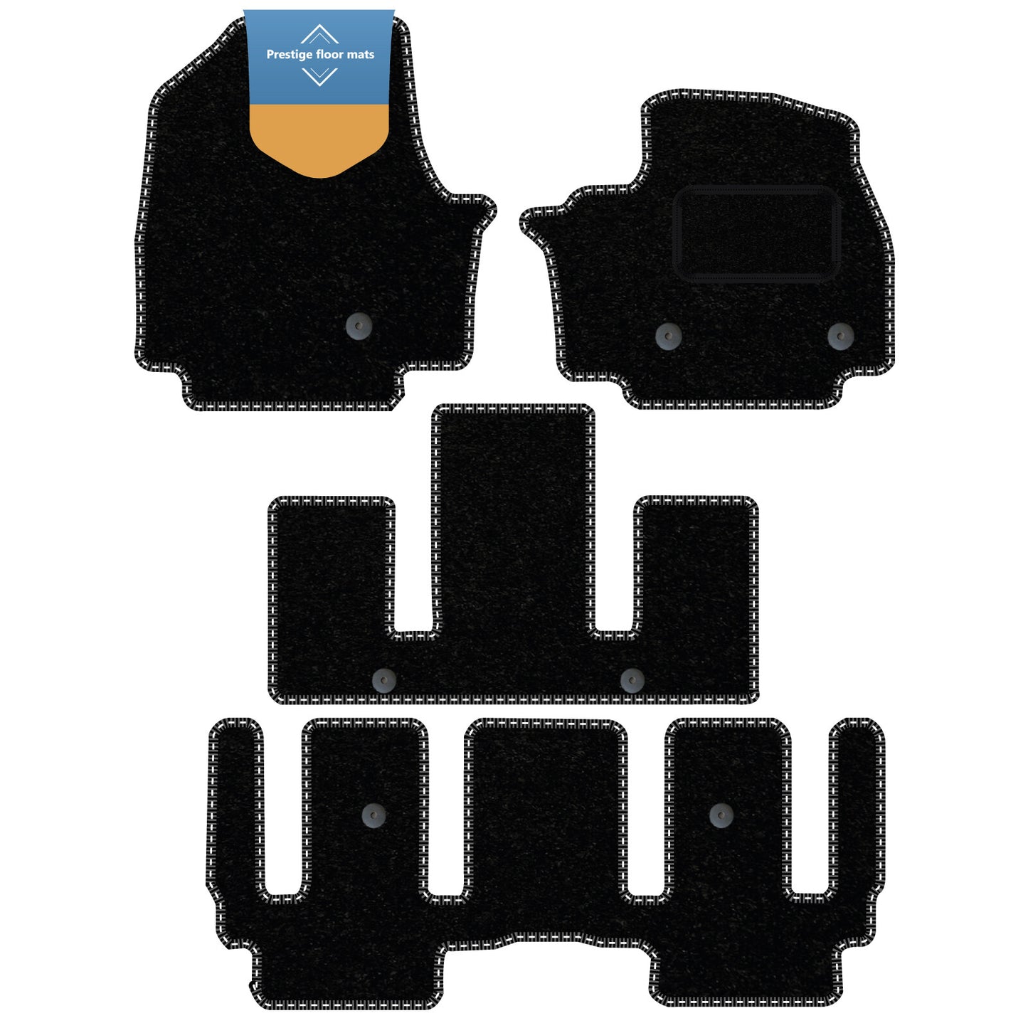 Fits Kia EV9 6 Seater 2024 on Fully Tailored Floor Mat Set