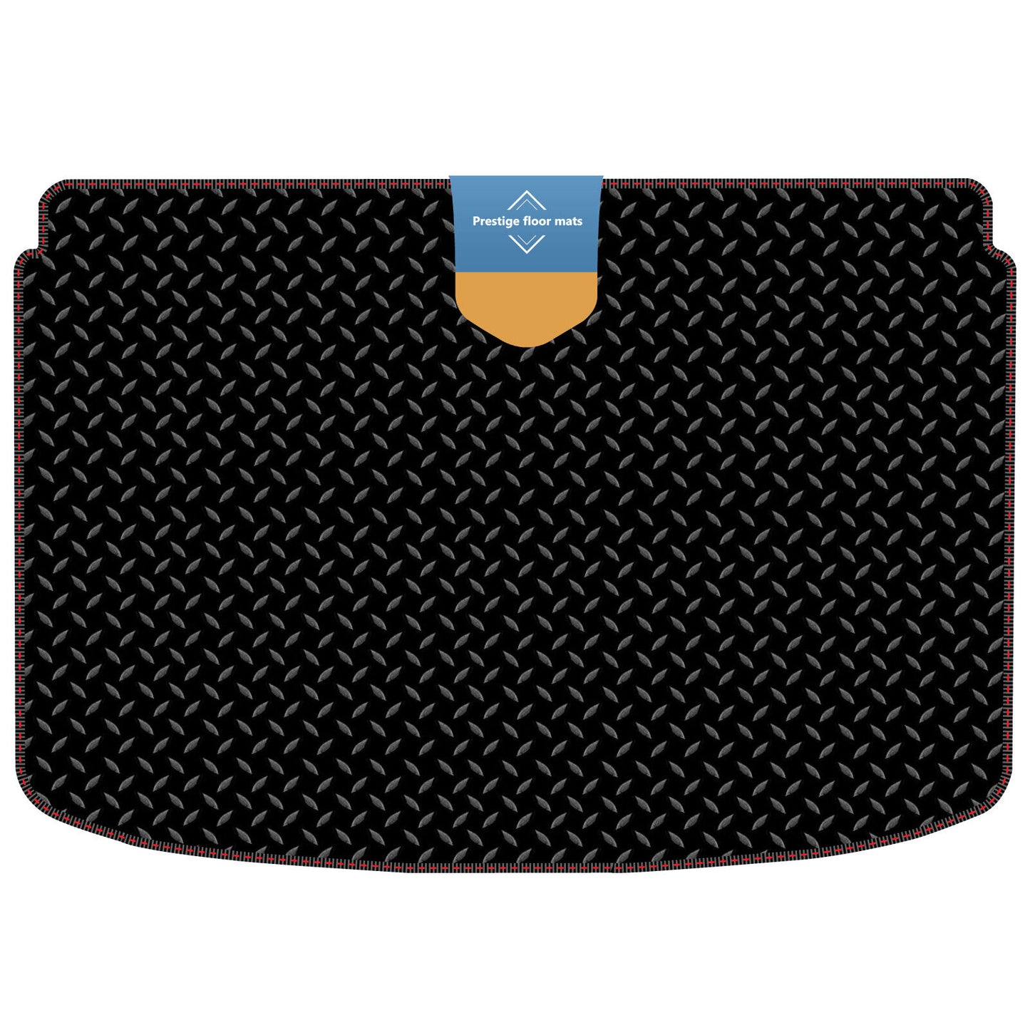 Fits Audi A1 2010-2018 Boot Shelf Mat in 3mm Rubber with Coloured Stitch Edge