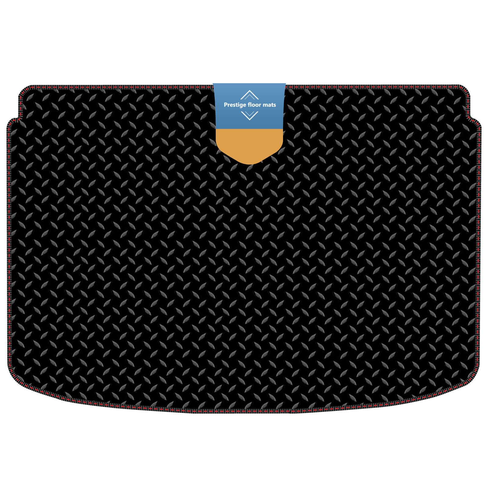 Fits Audi A1 2010-2018 Boot Shelf Mat in 3mm Rubber with Coloured Stitch Edge