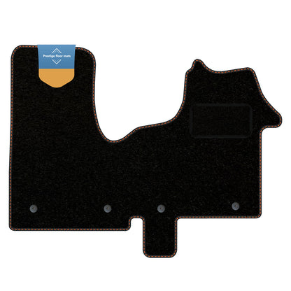 Fits Renault Traffic 2014 onwards Black Carpet with Coloured Stitch Edge