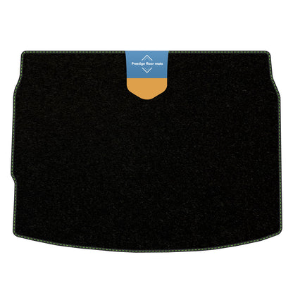 Fits Nissan Qashqai 2014-2020 Boot Mat Black Carpet with Coloured Stitch Edge