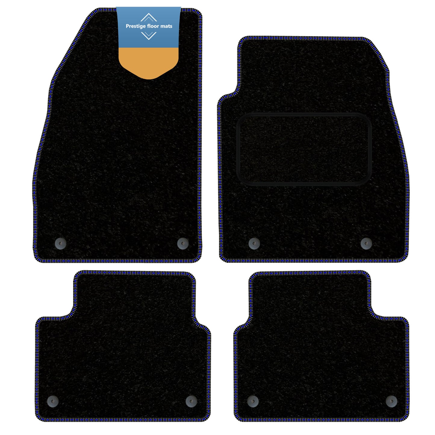 Fits Vauxhall Insignia 2013-2017 Black Carpet with Coloured Stitch Edge