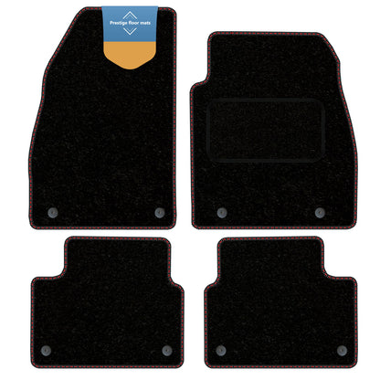Fits Vauxhall Insignia 2013-2017 Black Carpet with Coloured Stitch Edge