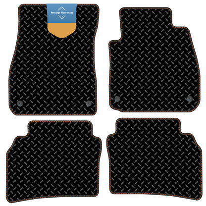 Fits Vauxhall Insignia 2017 On Black 3mm Rubber with Coloured Stitch Edge