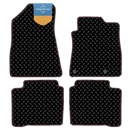 Fits Kia Niro PHEV 2022 On Black 3mm Rubber with Coloured Stitch Edge