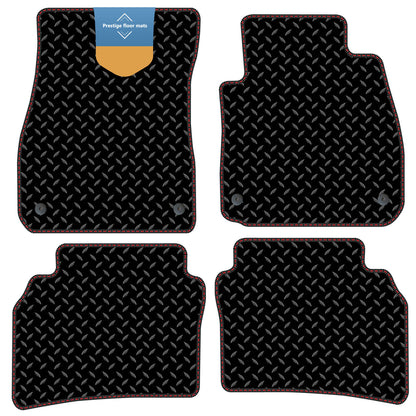 Fits Vauxhall Insignia 2017 On Black 3mm Rubber with Coloured Stitch Edge