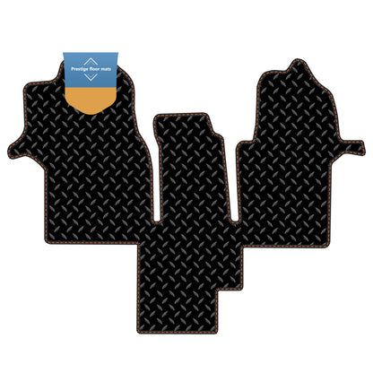 Fits Man TGE Motorhome 2017 On Black 3mm Rubber with Coloured Stitch Edge