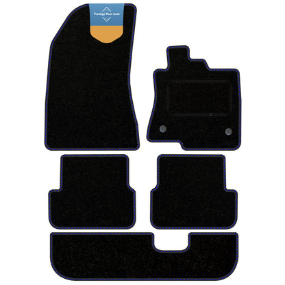 Fits Dacia Jogger 2021 on Black Carpet with Coloured Stitch Edge