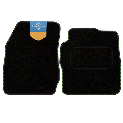 Fits Ford Transit Courier 2014 on Black Carpet with Coloured Stitch Edge