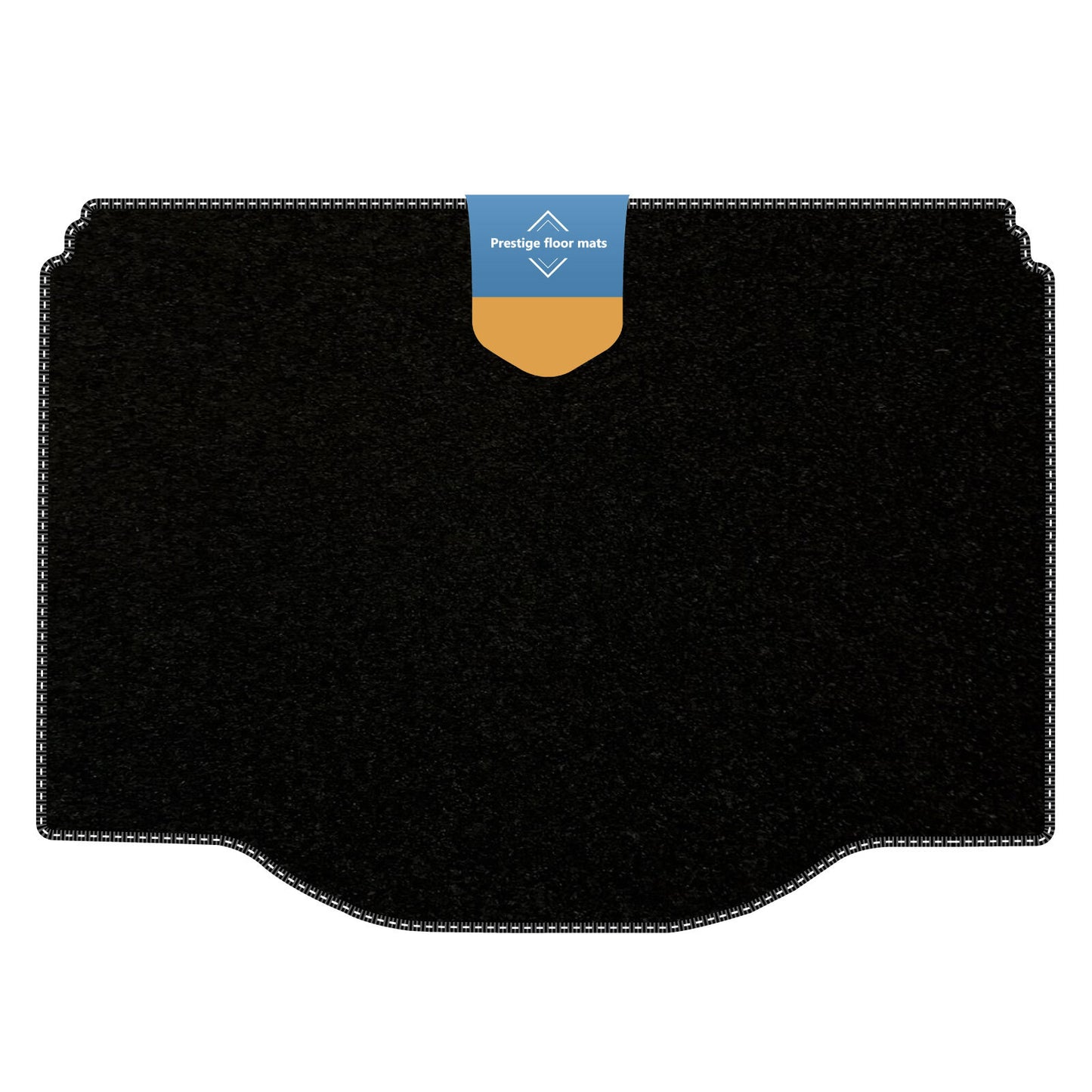 Fits Vauxhall Mokka 2012-2020 Boot Mat Black Carpet with Coloured Stitch Edge