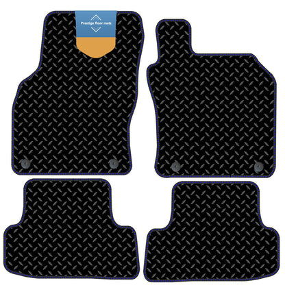 Fits Audi A3 2012-2020 Black 3mm Rubber with Coloured Stitch Edge