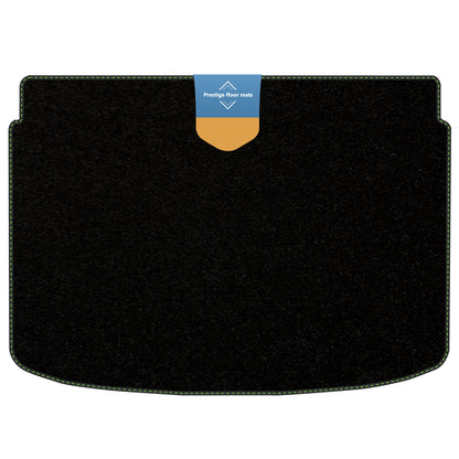 Fits Audi A1 Lower Boot Mat 2010-2018  Black Carpet with Coloured Stitch Edge