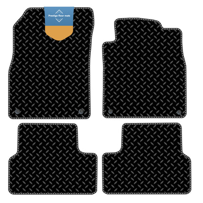 Fits Vauxhall Astra J 2010-2015 Black 3mm Rubber with Coloured Stitch Edge