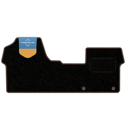 Fits Toyota Proace Van 2016 On Black Carpet with Coloured Stitch Edge