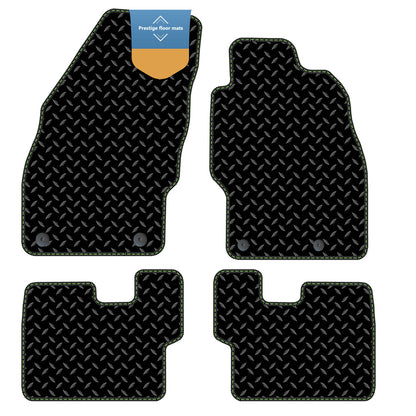 Fits Vauxhall Corsa D 2007-2014 Black 3mm Rubber with Coloured Stitch Edge
