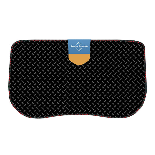 Fits Tesla 3 Trunk Mat 2017-2019 Black 3mm Rubber with Coloured Stitch Edge