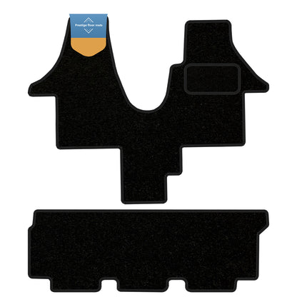 Fits VW T6 Walkthrough with Rear Bench Seat Twin Sliding Door Tailored Floor Mat