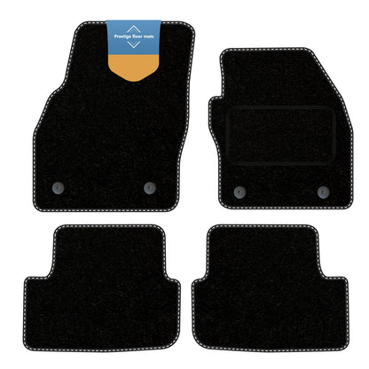 Fits Skoda Fabia 2022 on  Black Carpet with Coloured Stitch Edge