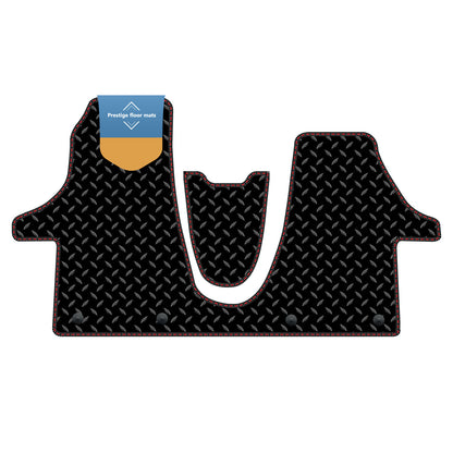 Fits Volkswagen T6-1 2020 on Black 3mm Rubber with Coloured Stitch Edge