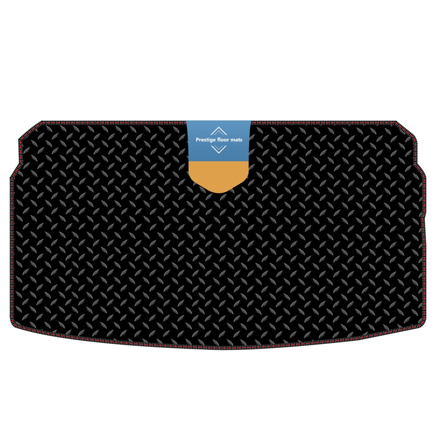 Fits Volkswagen Polo 2018 on Lower Boot Mat in 3mm Rubber Coloured Stitch Edge