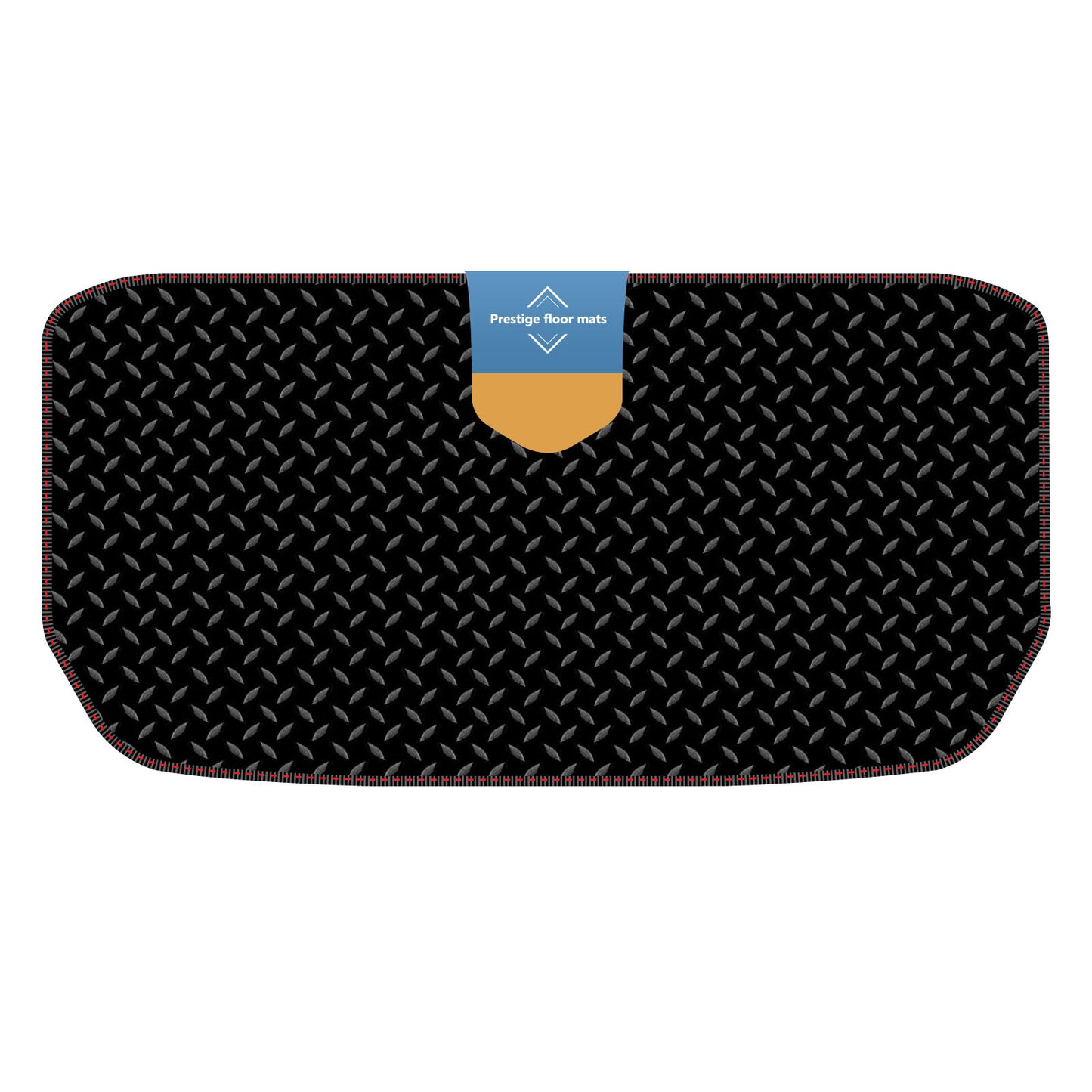 Fits Tesla Model Y 2022 on Trunk Mat Black 3mm Rubber with Coloured Stitch Edge
