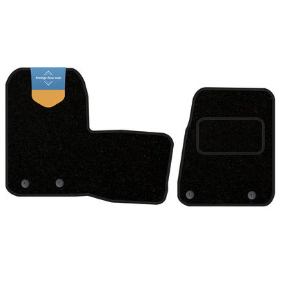 Fits Ford Transit Custom 2019-2023 2Pce Carpet/Rubber with Black/Coloured Stitch