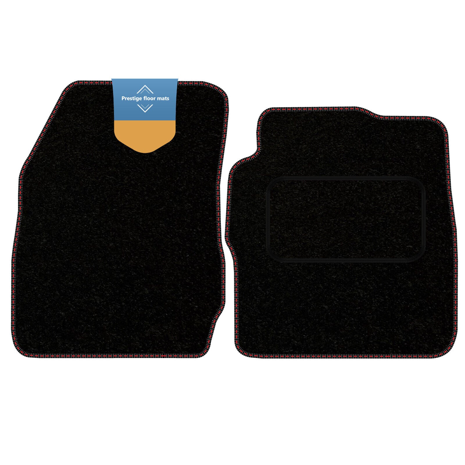 Fits Ford Transit Courier 2014 on Black Carpet with Coloured Stitch Edge