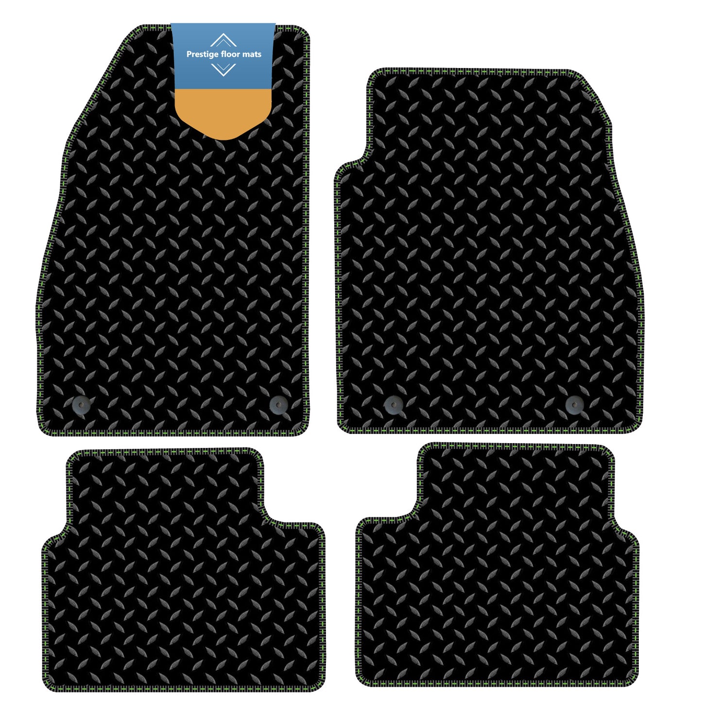 Fits Vauxhall Insignia 2008-2013 Black 3mm Rubber with Coloured Stitch Edge