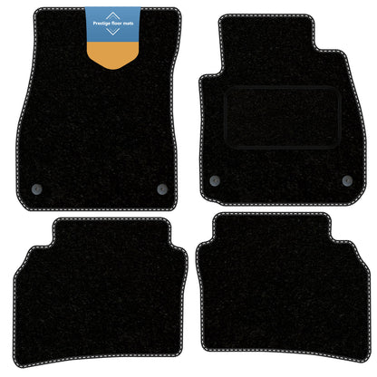 Fits Vauxhall Insignia 2017 On Black Carpet with Coloured Stitch Edge