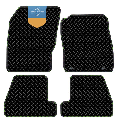 Fits Ford Focus 2011-2015 Black 3mm Rubber with Coloured Stitch Edge