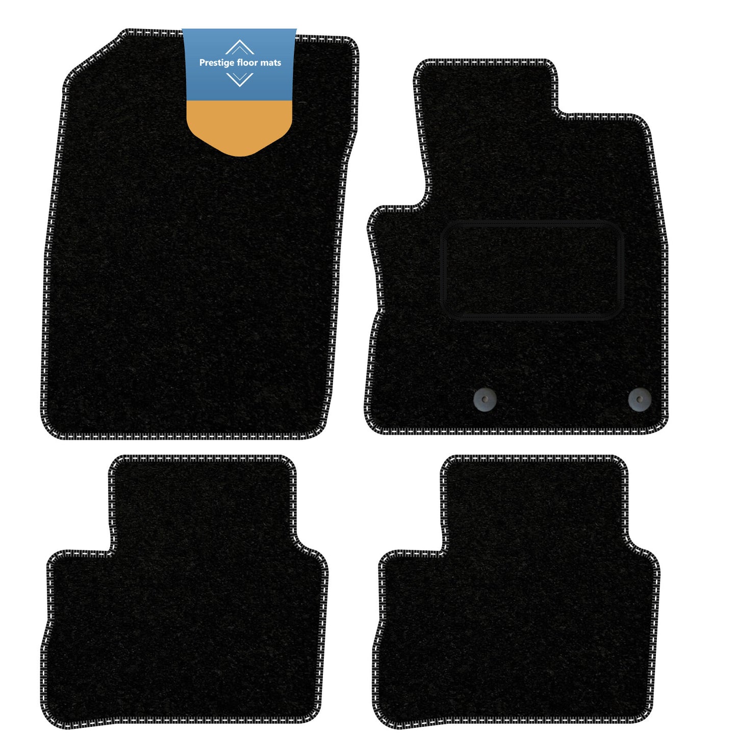 Fits Nissan Qashqai Mild Hybrid 2021 on Black Carpet with Coloured Stitch Edge